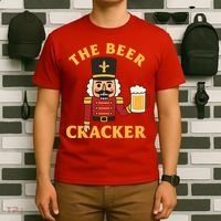 The Beer Cracker Funny Nutcracker Christmas T-Shirt thumb 6