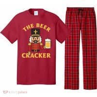 The Beer Cracker Funny Nutcracker Christmas Pajama Set thumb 0
