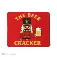 The Beer Cracker Funny Nutcracker Christmas Mousepad thumb 0