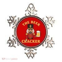 The Beer Cracker Funny Nutcracker Christmas Ornament thumb 0