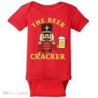The Beer Cracker Funny Nutcracker Christmas Baby Bodysuit thumb 0