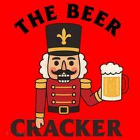 The Beer Cracker Funny Nutcracker Christmas Santa Hat thumb 1