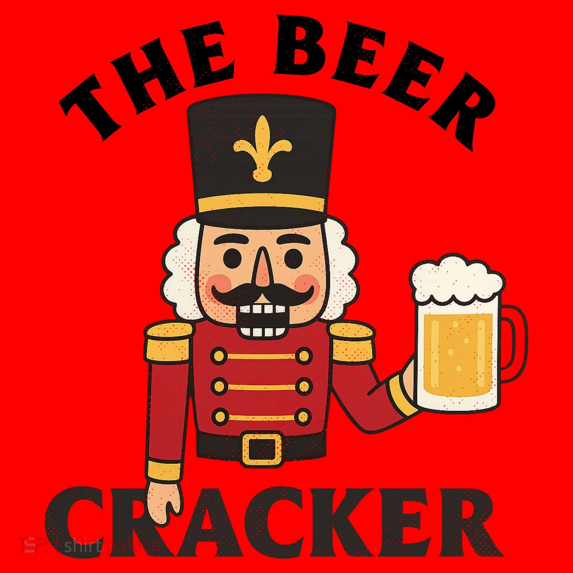 The Beer Cracker Funny Nutcracker Christmas Santa Hat