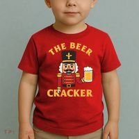 The Beer Cracker Funny Nutcracker Christmas Toddler T-Shirt thumb 2