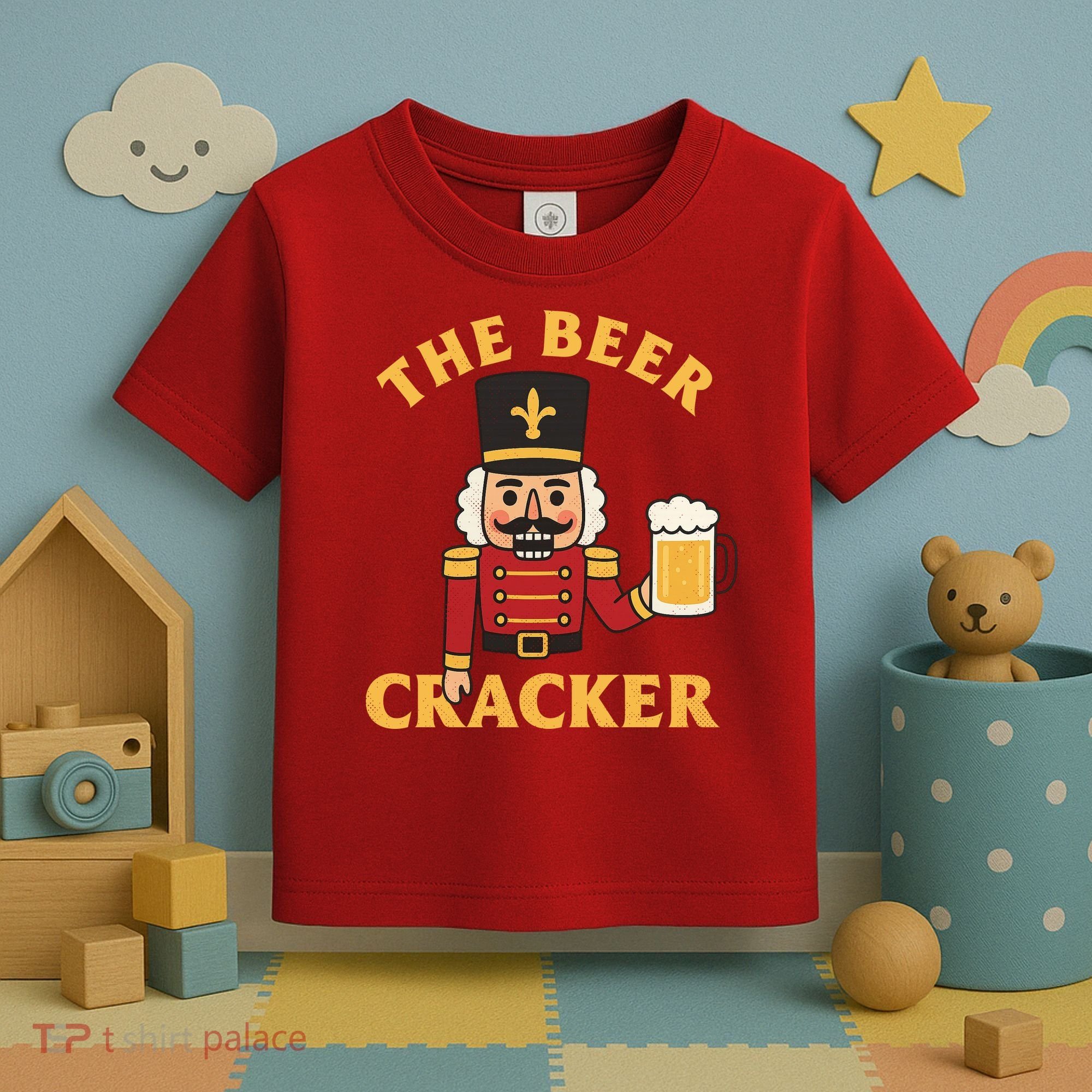 The Beer Cracker Funny Nutcracker Christmas Toddler T-Shirt