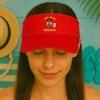 The Beer Cracker Funny Nutcracker Christmas Visor thumb 2