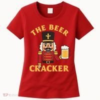 The Beer Cracker Funny Nutcracker Christmas Women's T-Shirt thumb 0