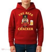 The Beer Cracker Funny Nutcracker Christmas Kids Hoodie thumb 4