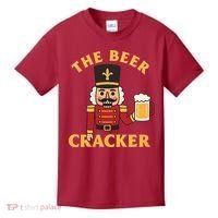 The Beer Cracker Funny Nutcracker Christmas Kids T-Shirt thumb 0