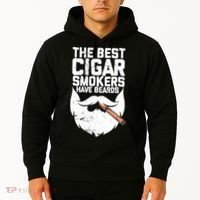 The Best Cigar Smokers Have Beards Cigar Bearded Dad Hoodie thumb 2
