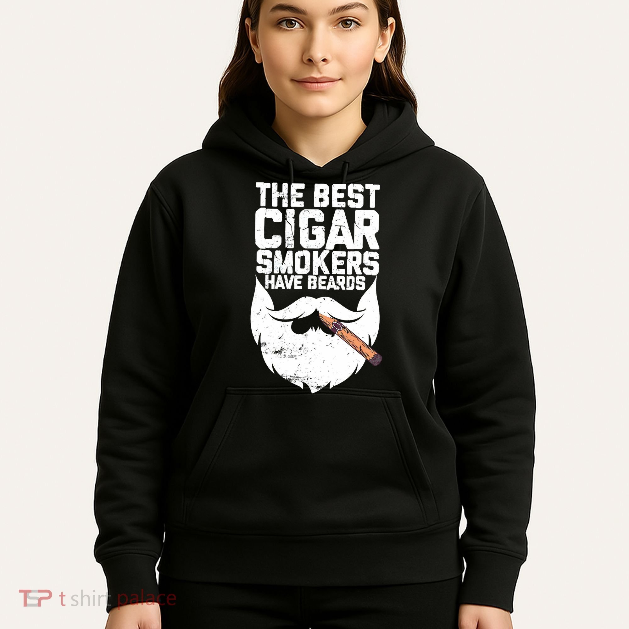 The Best Cigar Smokers Have Beards Cigar Bearded Dad Hoodie