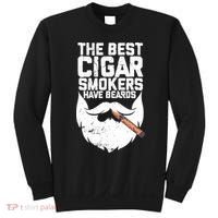 The Best Cigar Smokers Have Beards Cigar Bearded Dad Sweatshirt thumb 0