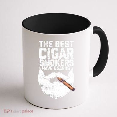 The Best Cigar Smokers Have Beards Cigar Bearded Dad Coffee Mug back