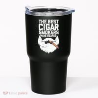 The Best Cigar Smokers Have Beards Cigar Bearded Dad Tumbler thumb 0