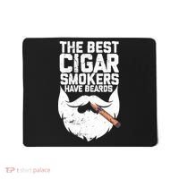 The Best Cigar Smokers Have Beards Cigar Bearded Dad Mousepad thumb 0