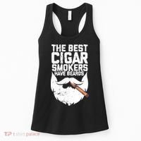 The Best Cigar Smokers Have Beards Cigar Bearded Dad Women's Tank Top thumb 0