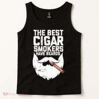 The Best Cigar Smokers Have Beards Cigar Bearded Dad Tank Top thumb 2