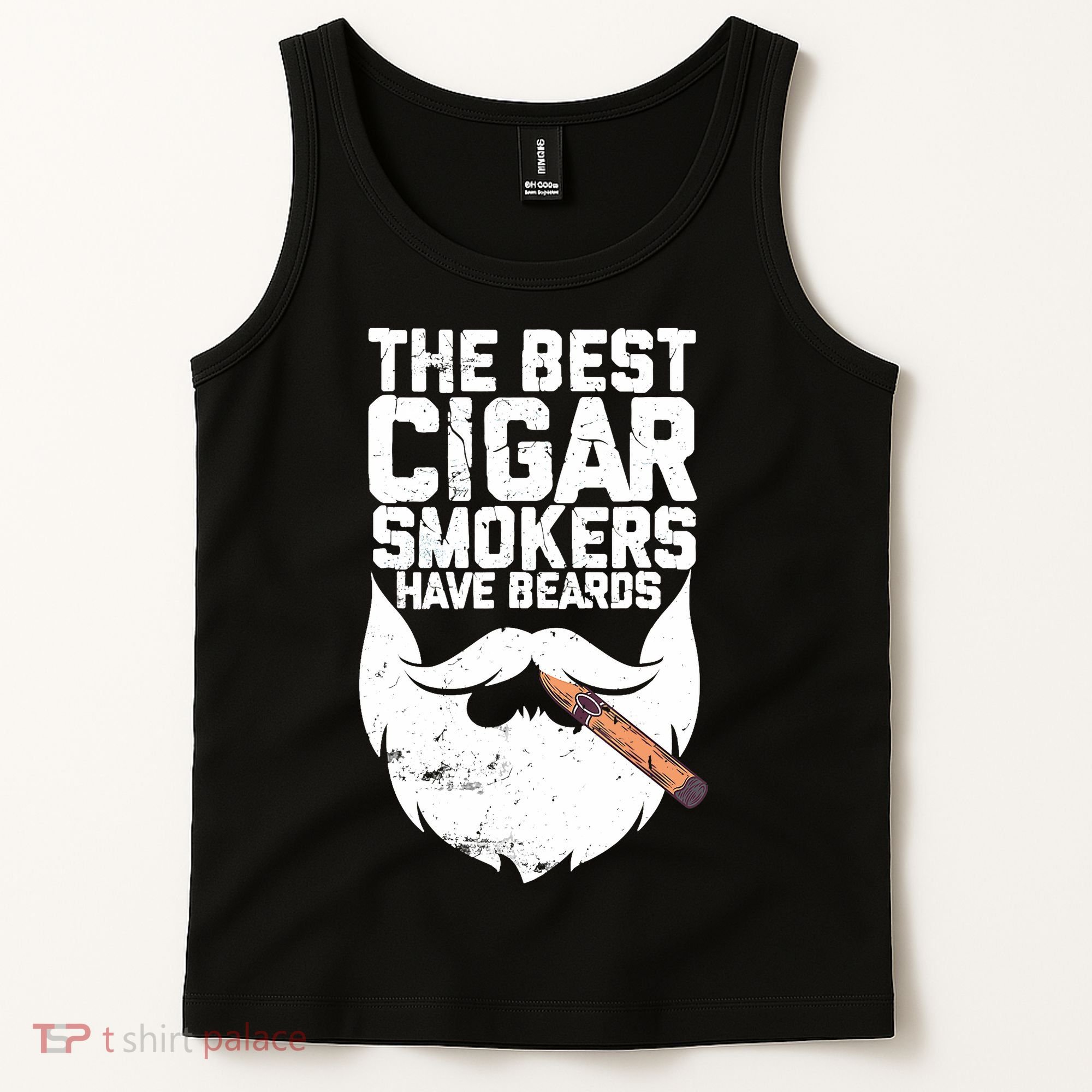 The Best Cigar Smokers Have Beards Cigar Bearded Dad Tank Top