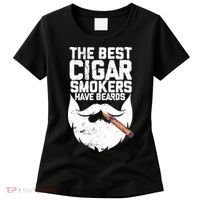 The Best Cigar Smokers Have Beards Cigar Bearded Dad Women's T-Shirt thumb 0