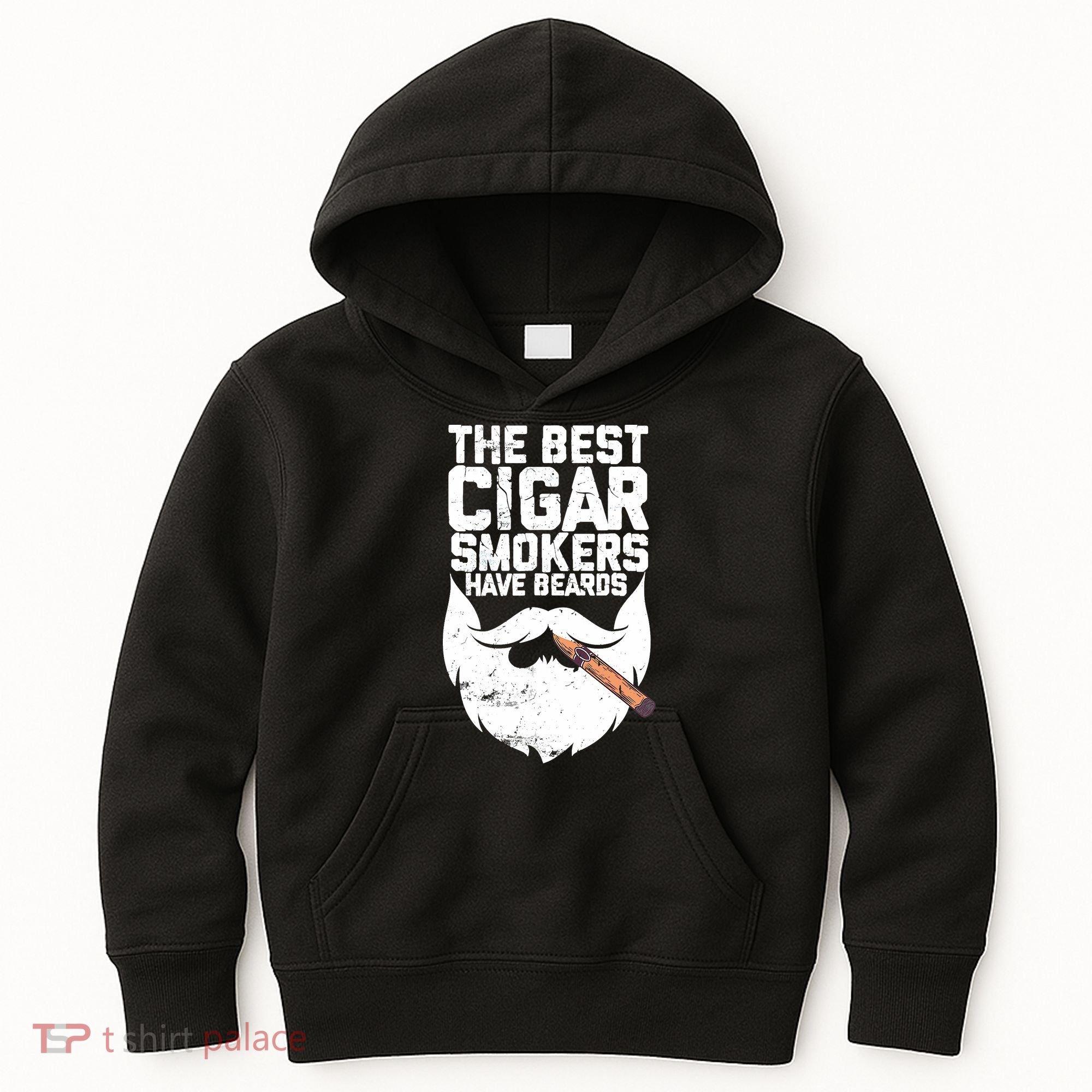 The Best Cigar Smokers Have Beards Cigar Bearded Dad Kids Hoodie