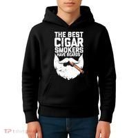 The Best Cigar Smokers Have Beards Cigar Bearded Dad Kids Hoodie thumb 4