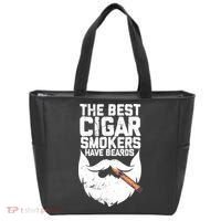The Best Cigar Smokers Have Beards Cigar Bearded Dad Tote Bag thumb 0