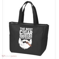 The Best Cigar Smokers Have Beards Cigar Bearded Dad Tote Bag thumb 3