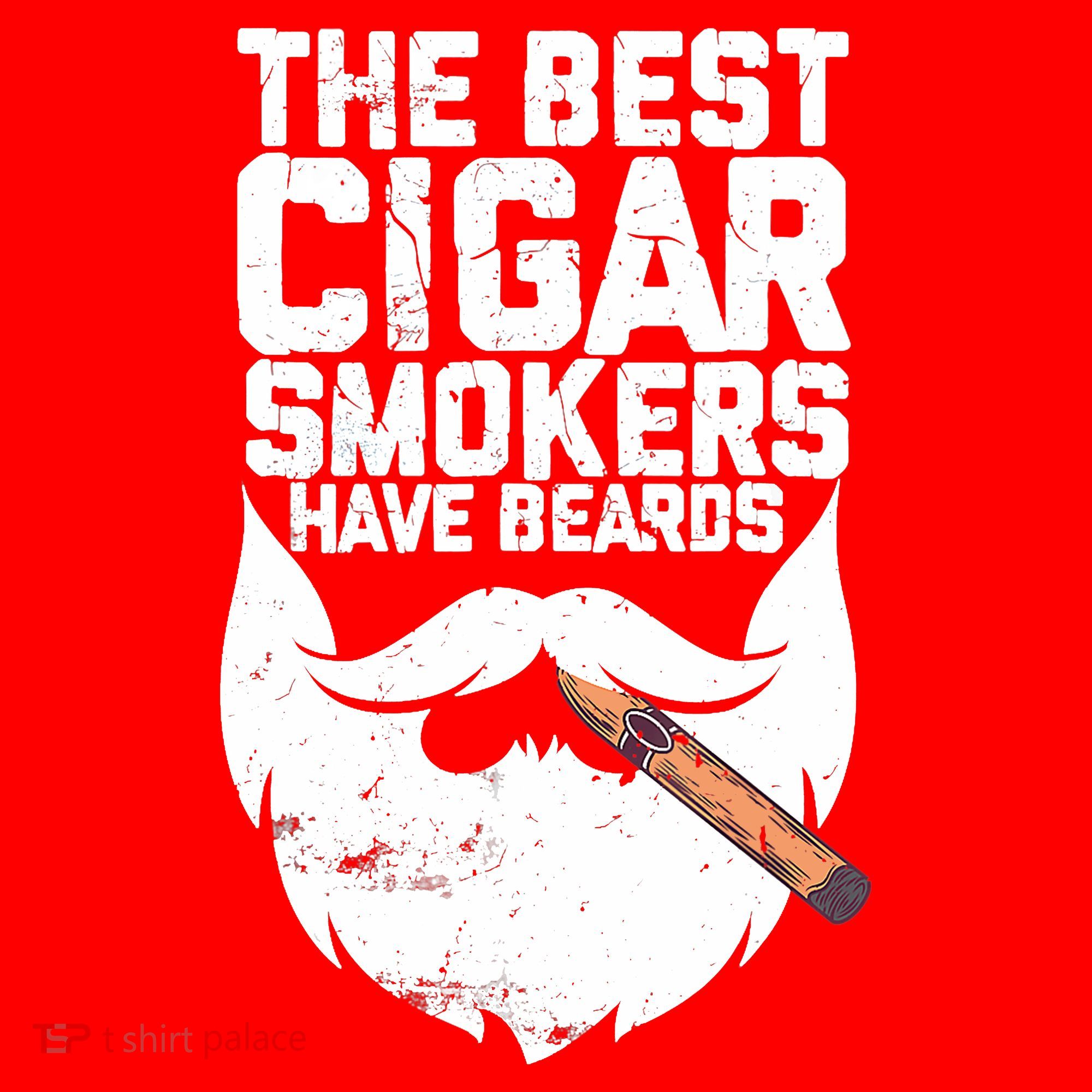 The Best Cigar Smokers Have Beards Cigar Bearded Dad Santa Hat