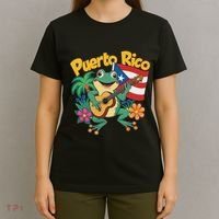 Taino Boricua Coqui Frog Symbol Puerto Rico Coqui T-Shirt thumb 4