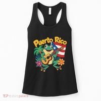 Taino Boricua Coqui Frog Symbol Puerto Rico Coqui Women's Tank Top thumb 0