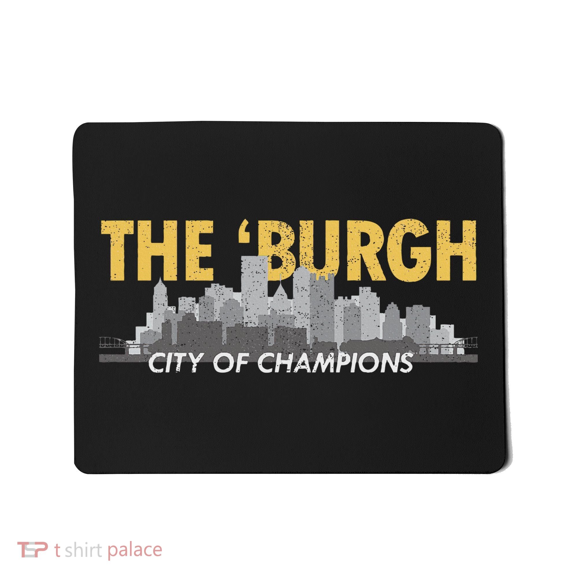 The Burgh City of Champions Retro Pittsburgh Mousepad