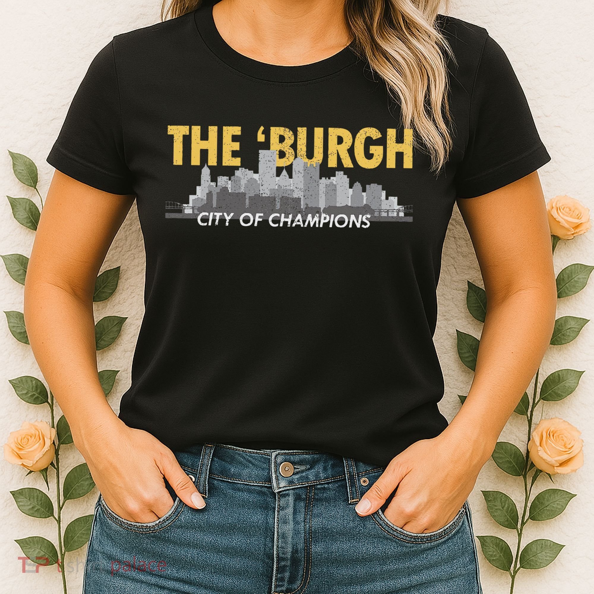 The Burgh City of Champions Retro Pittsburgh Women's T-Shirt