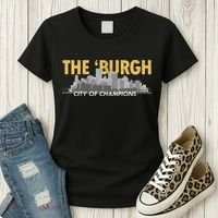 The Burgh City of Champions Retro Pittsburgh Women's T-Shirt thumb 3