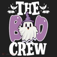 The Boo Crew Cute Halloween Ghost Women's Sweatshirt thumb 2