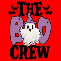 The Boo Crew Cute Halloween Ghost Santa Hat thumb 1