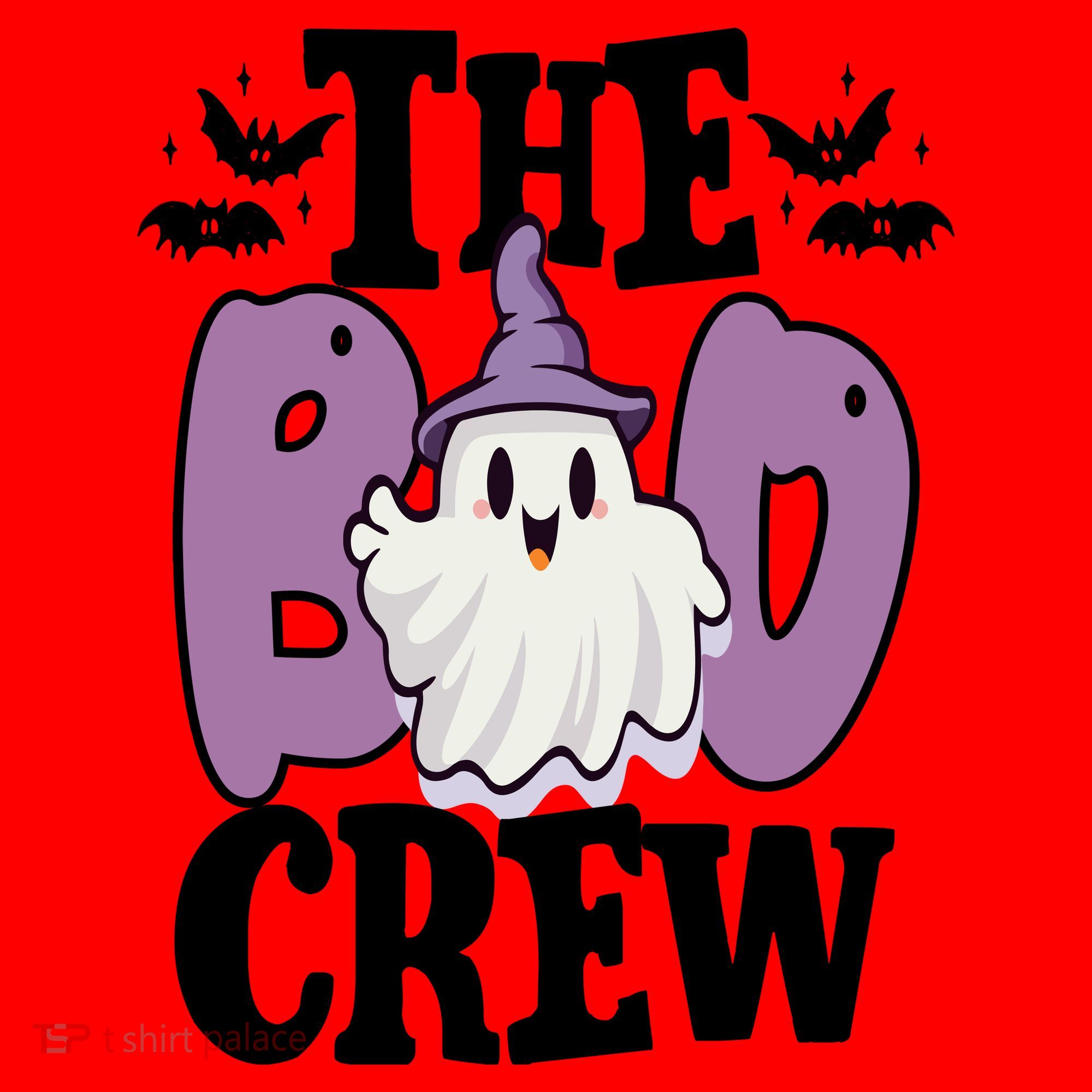 The Boo Crew Cute Halloween Ghost Santa Hat