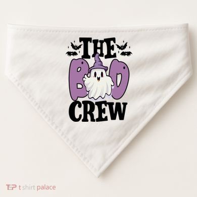The Boo Crew Cute Halloween Ghost USA-Made Doggie Bandana