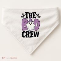 The Boo Crew Cute Halloween Ghost USA-Made Doggie Bandana thumb 0