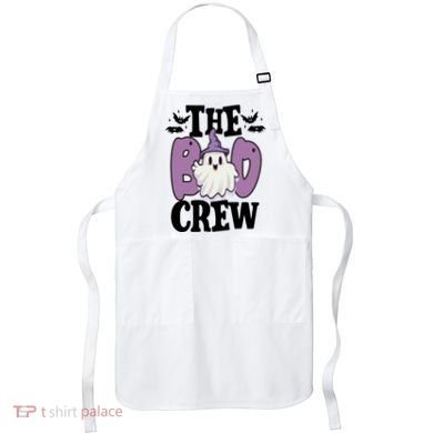 The Boo Crew Cute Halloween Ghost Apron