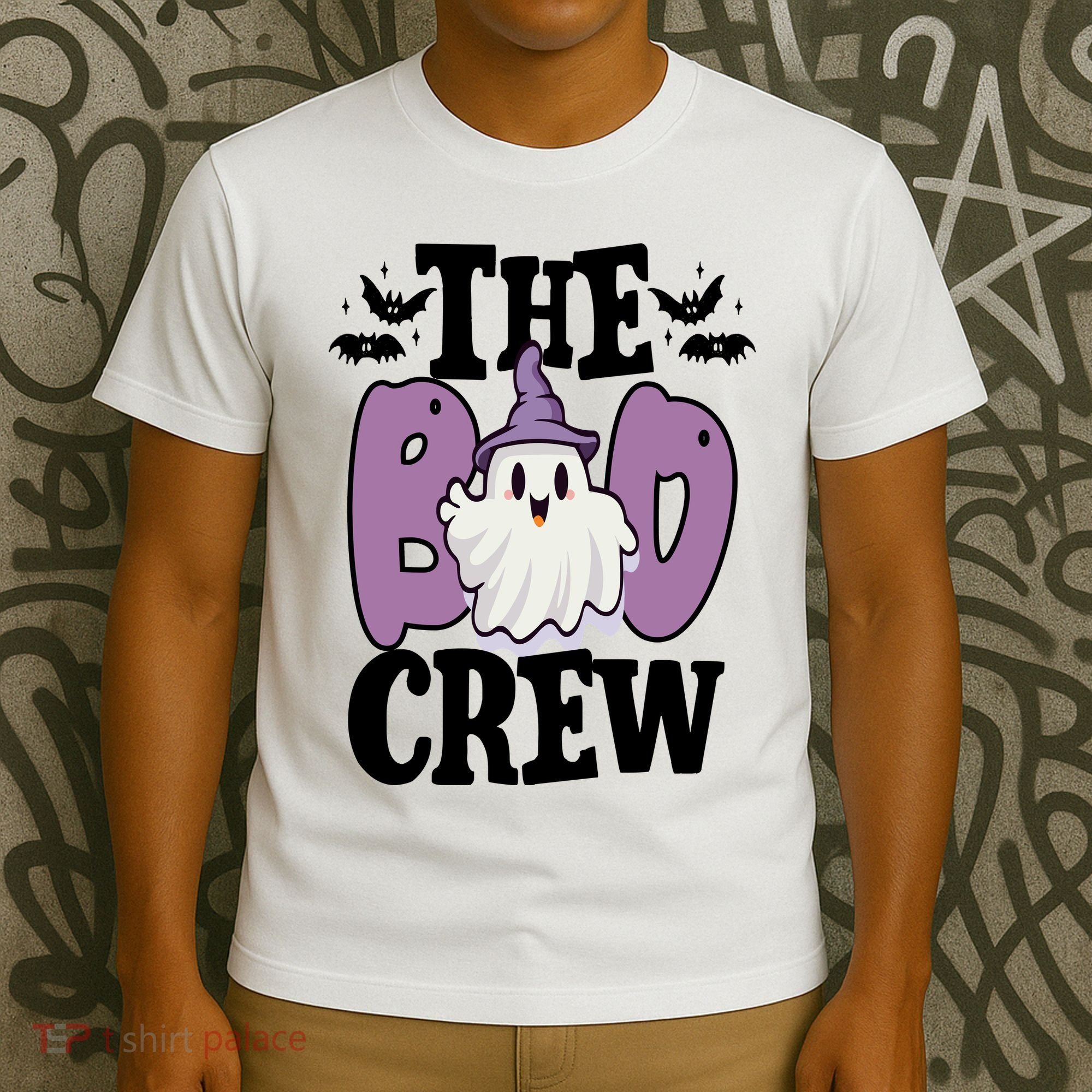 The Boo Crew Cute Halloween Ghost T-Shirt