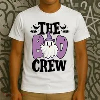 The Boo Crew Cute Halloween Ghost T-Shirt thumb 3