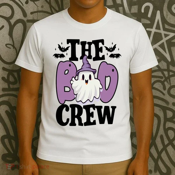 The Boo Crew Cute Halloween Ghost T-Shirt
