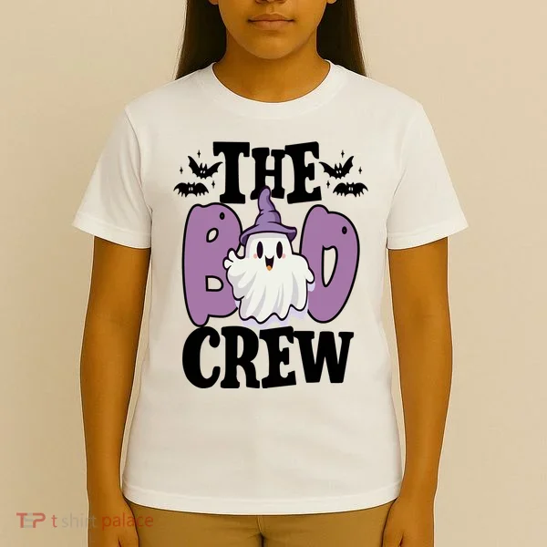 The Boo Crew Cute Halloween Ghost T-Shirt