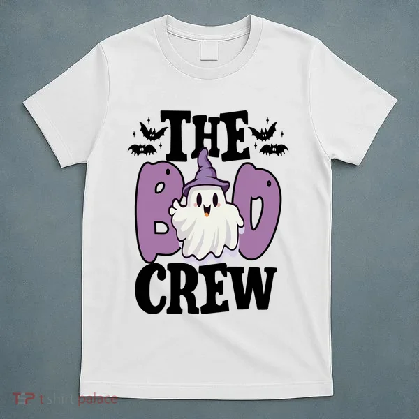 The Boo Crew Cute Halloween Ghost T-Shirt
