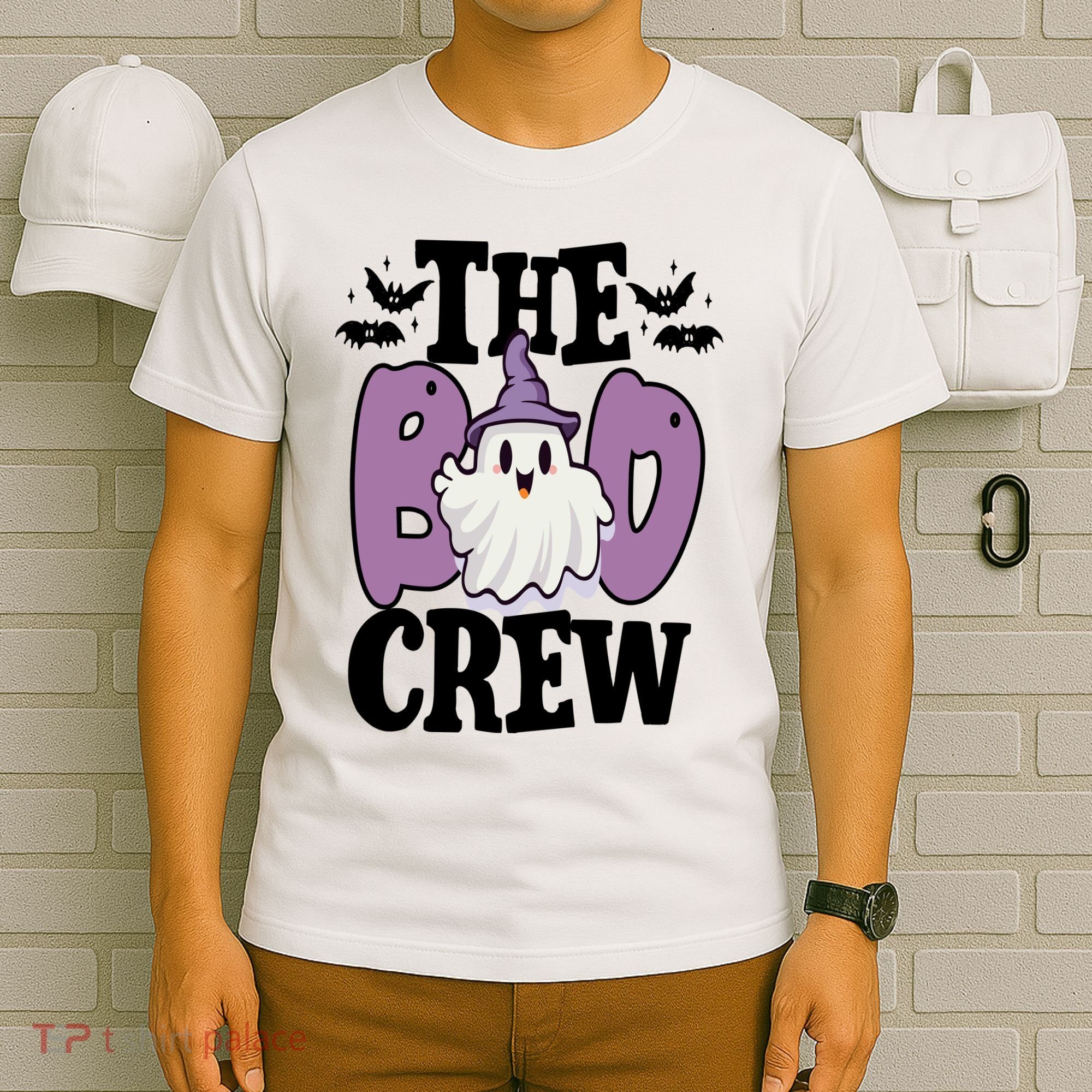 The Boo Crew Cute Halloween Ghost T-Shirt