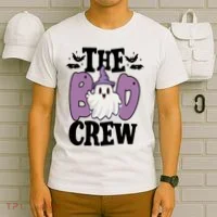 The Boo Crew Cute Halloween Ghost T-Shirt thumb 6