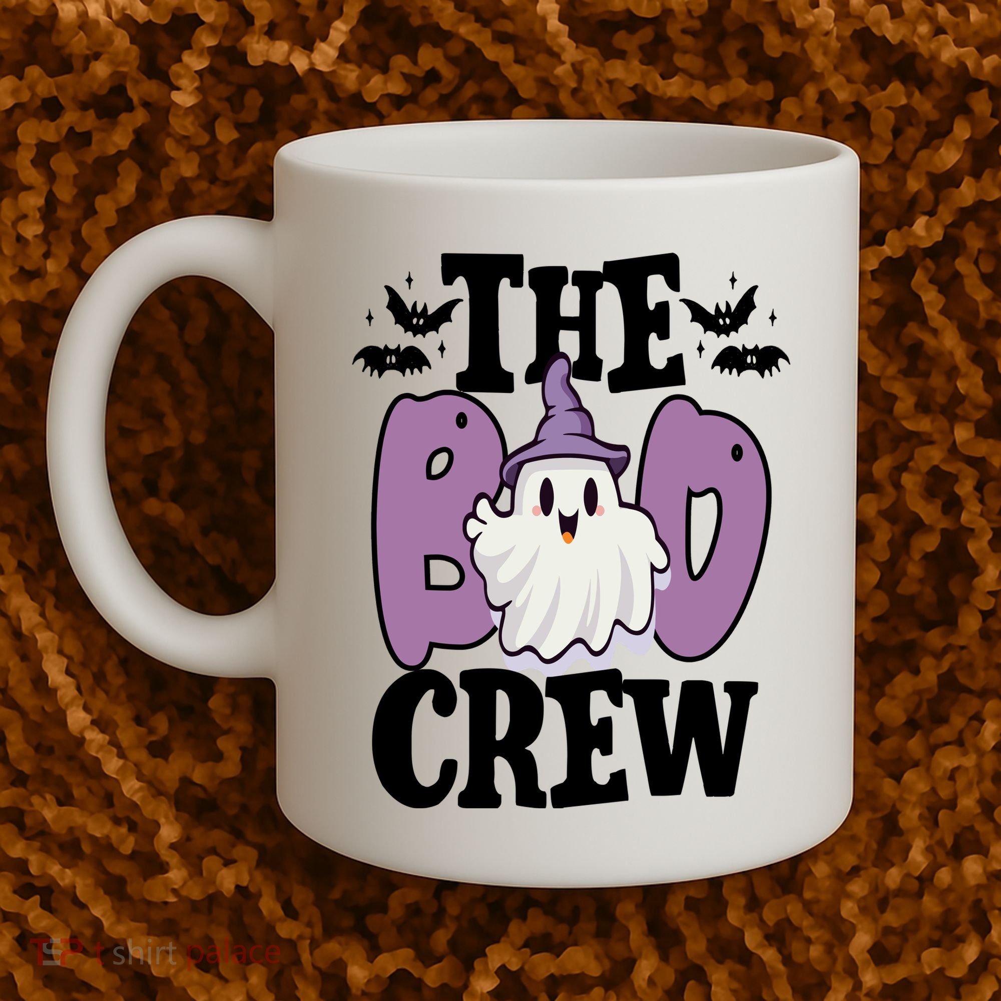 The Boo Crew Cute Halloween Ghost Coffee Mug