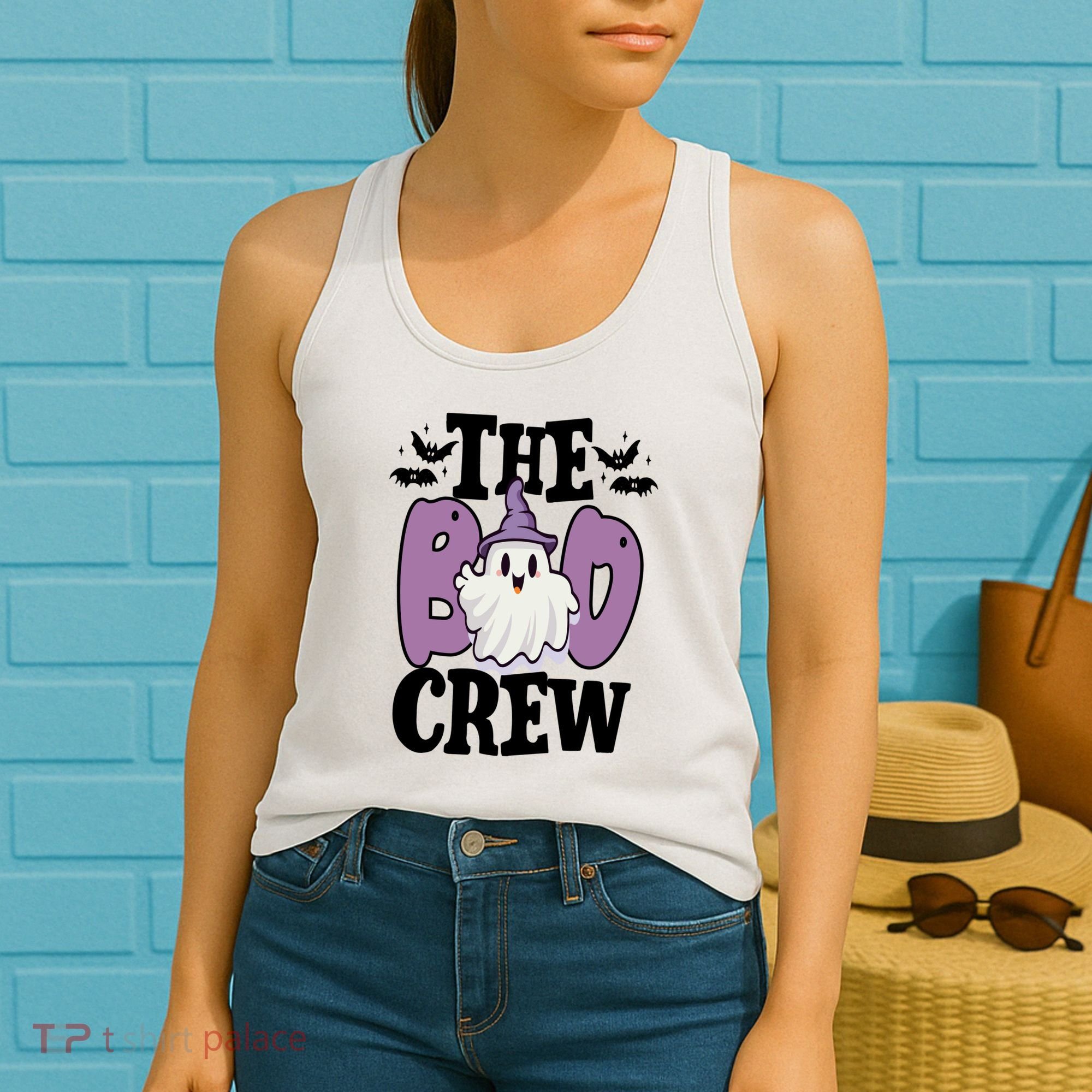 The Boo Crew Cute Halloween Ghost Women's Tank Top