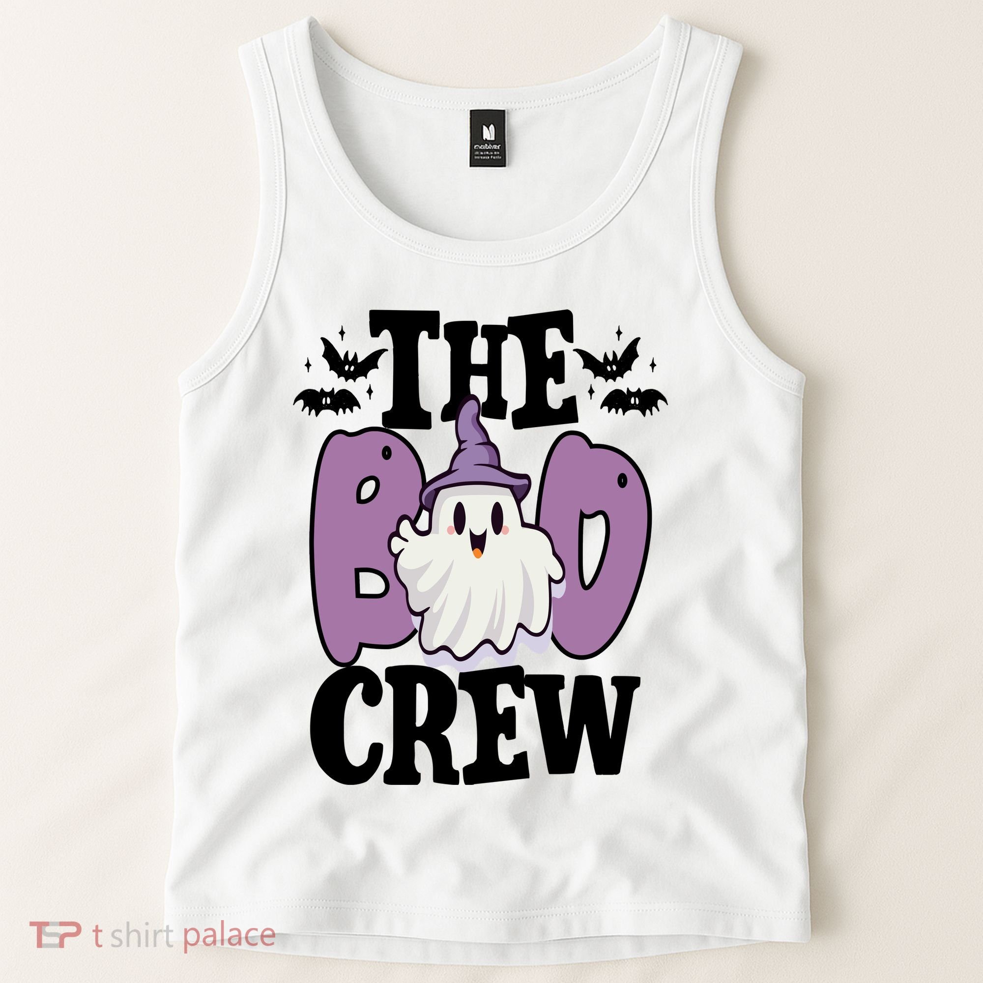 The Boo Crew Cute Halloween Ghost Tank Top