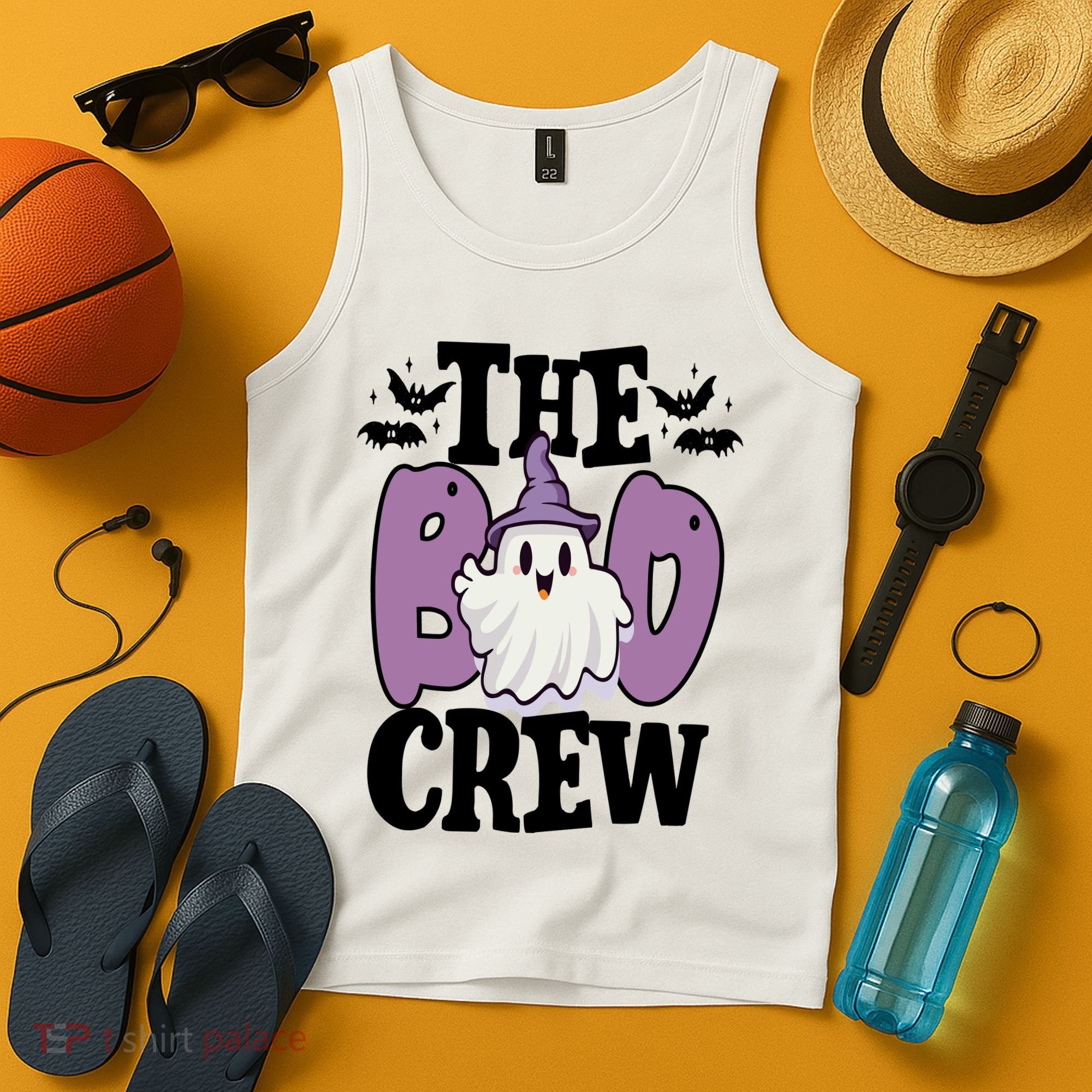 The Boo Crew Cute Halloween Ghost Tank Top